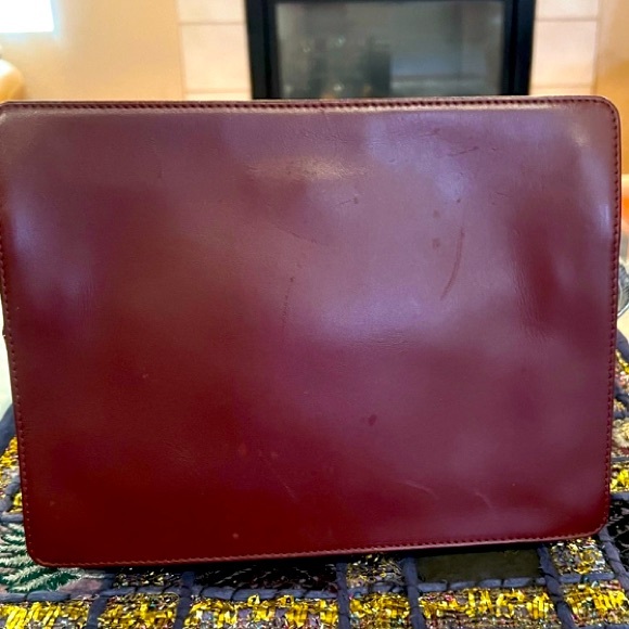 Cartier Vintage large beautiful smooth leather Clutch excellent condition - Picture 2 of 10